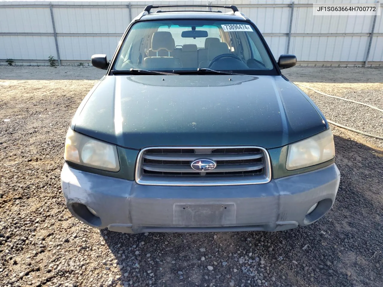 2004 Subaru Forester 2.5X VIN: JF1SG63664H700772 Lot: 73896474