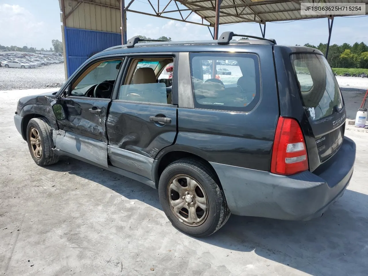 2005 Subaru Forester 2.5X VIN: JF1SG63625H715254 Lot: 66795324