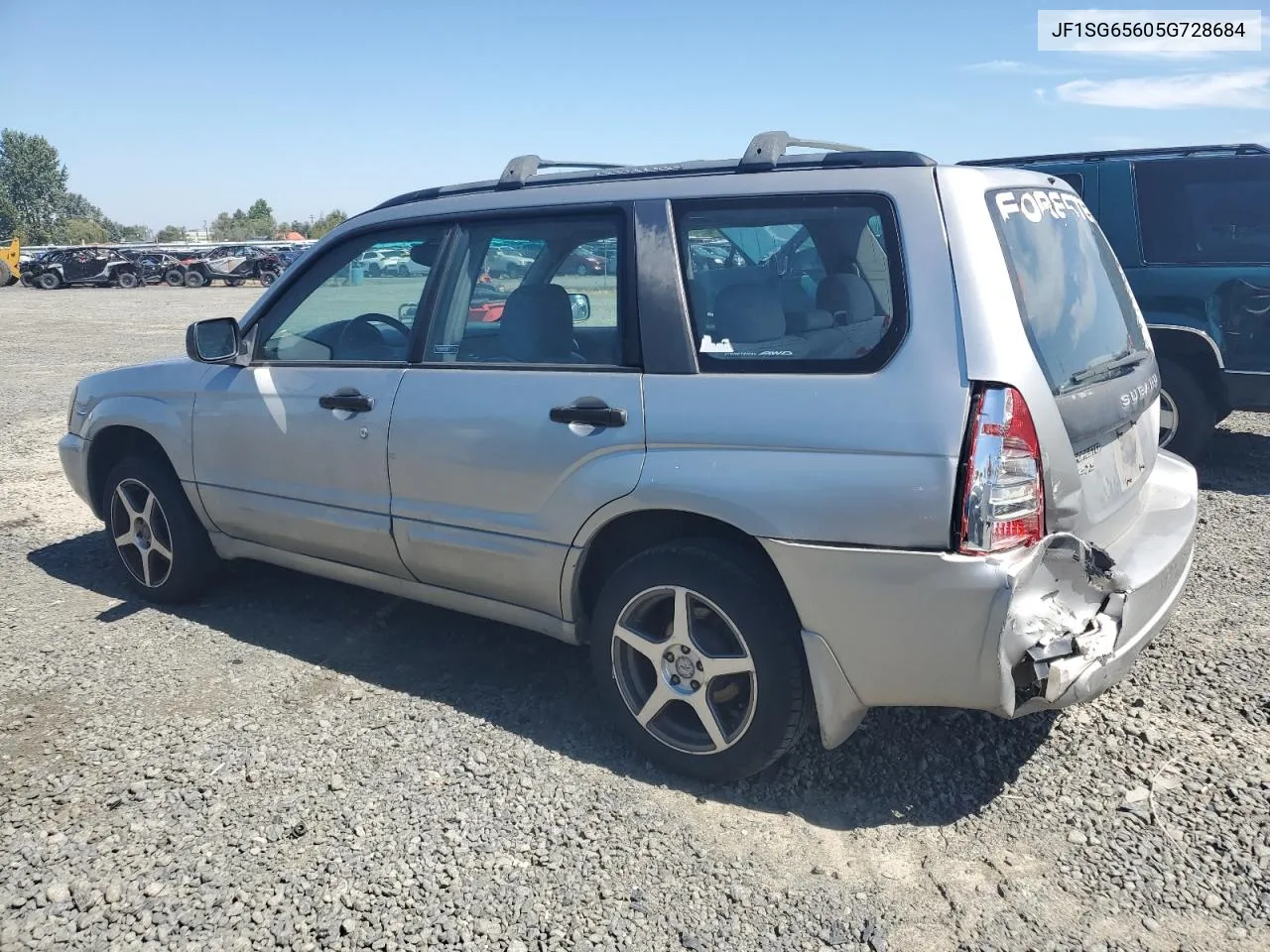 2005 Subaru Forester 2.5Xs VIN: JF1SG65605G728684 Lot: 67541354