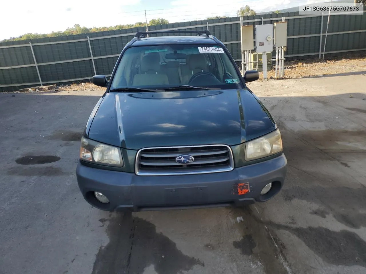 JF1SG63675G707673 2005 Subaru Forester 2.5X