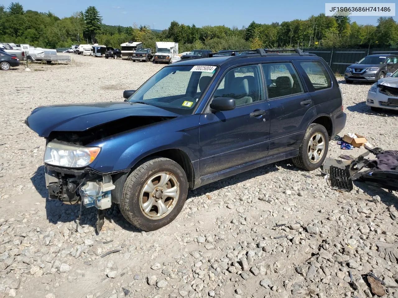 2006 Subaru Forester 2.5X VIN: JF1SG63686H741486 Lot: 70025004