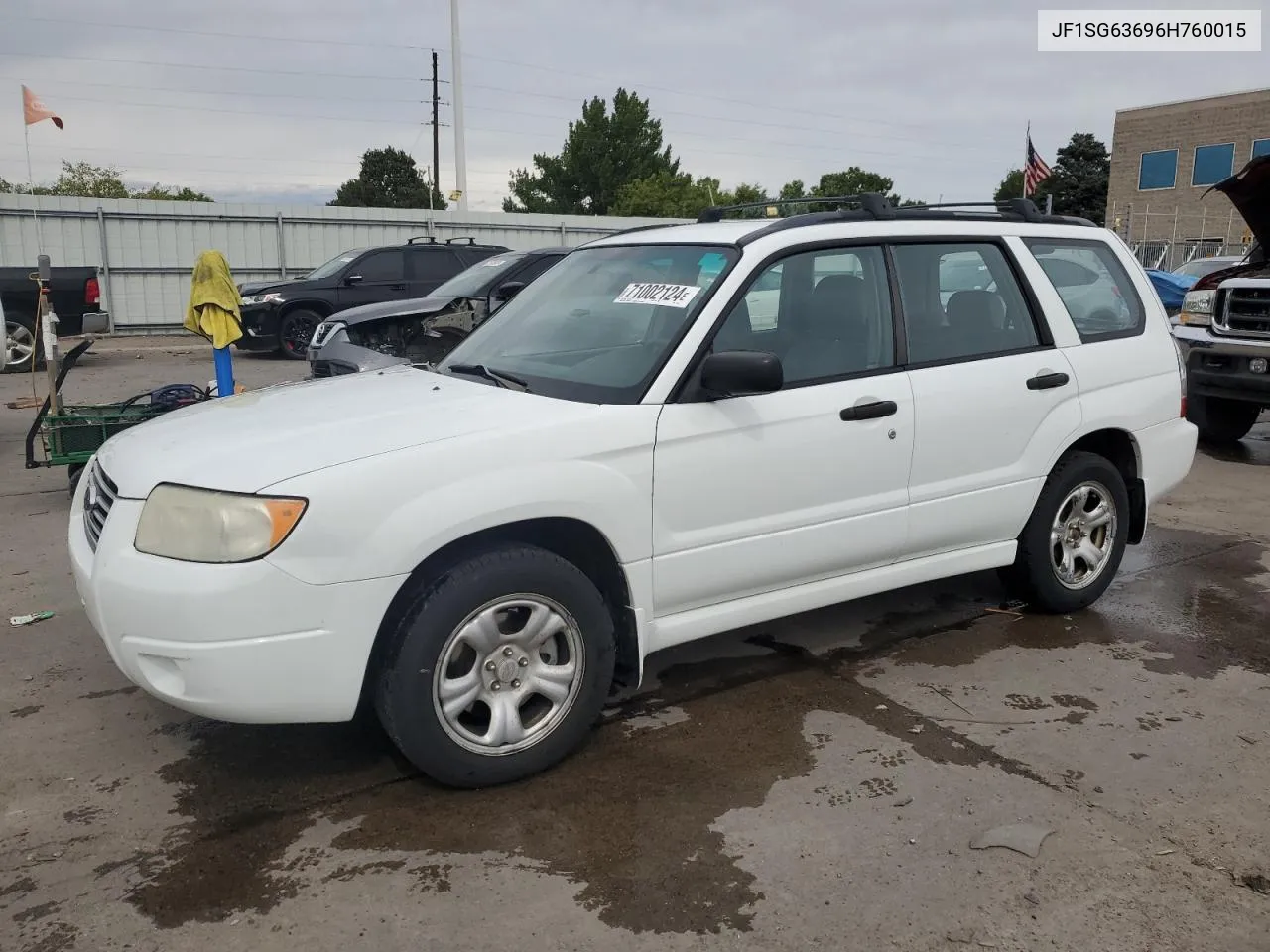 2006 Subaru Forester 2.5X VIN: JF1SG63696H760015 Lot: 71002124