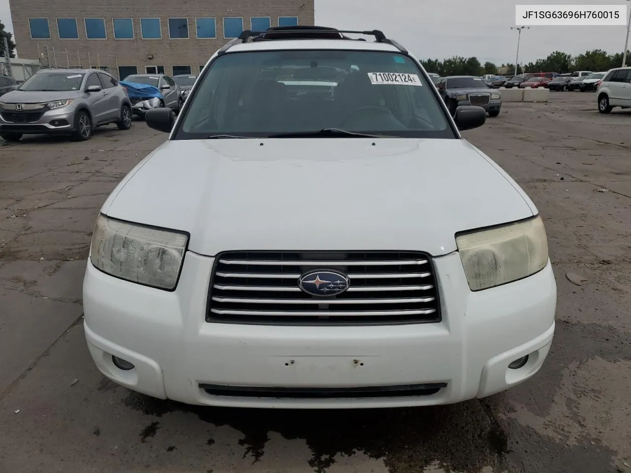 2006 Subaru Forester 2.5X VIN: JF1SG63696H760015 Lot: 71002124