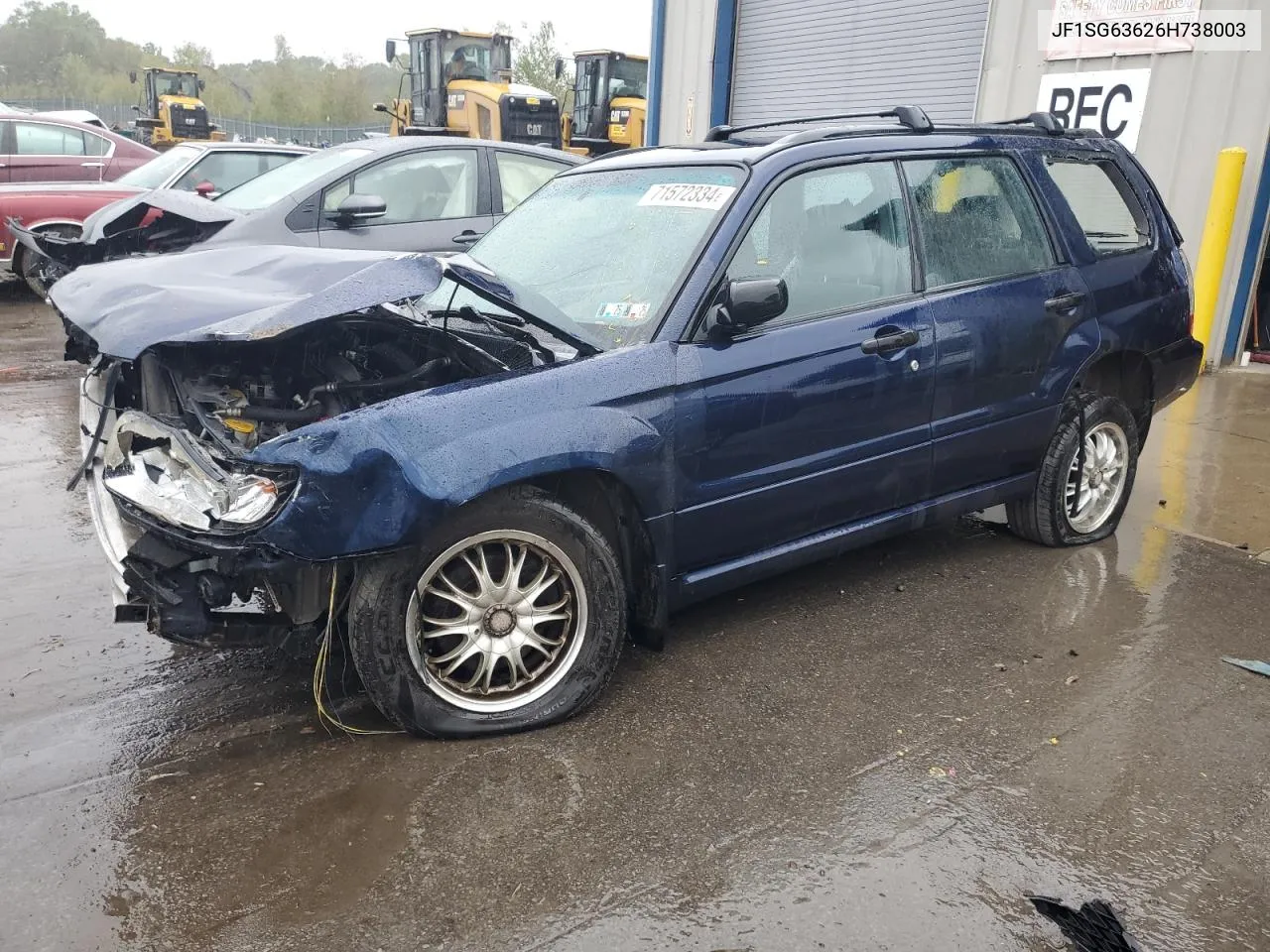 2006 Subaru Forester 2.5X VIN: JF1SG63626H738003 Lot: 71572334