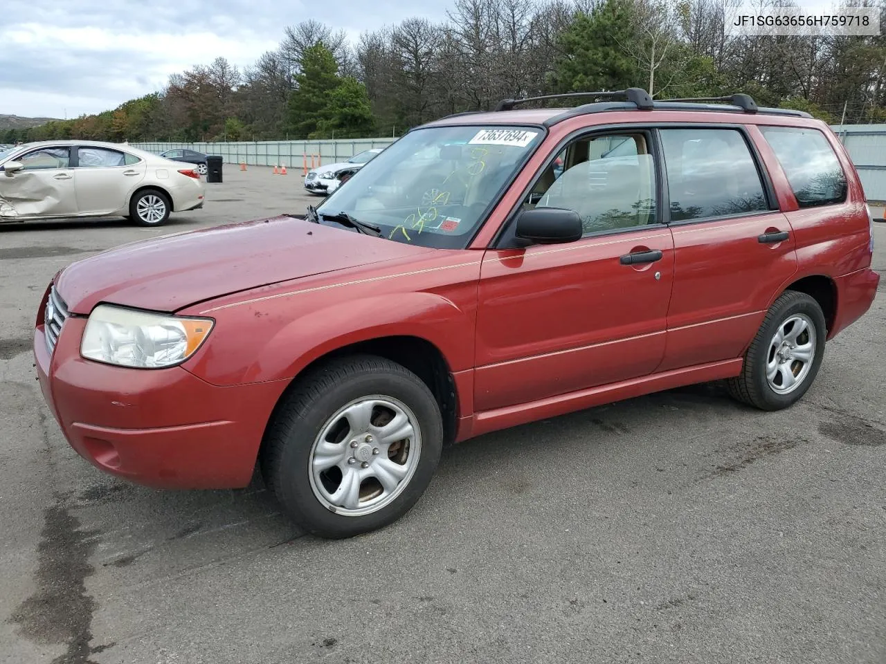 2006 Subaru Forester 2.5X VIN: JF1SG63656H759718 Lot: 73637694