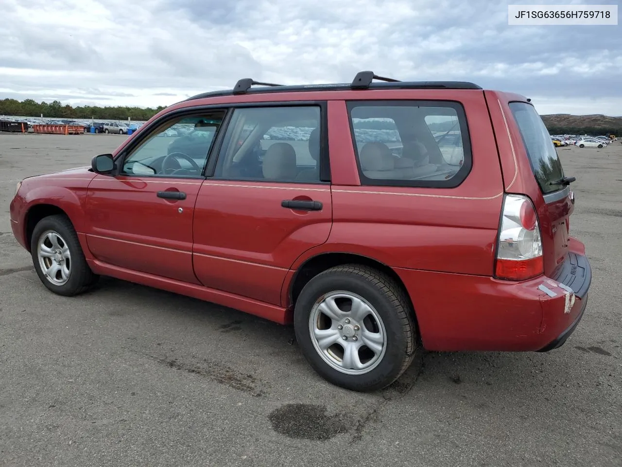 2006 Subaru Forester 2.5X VIN: JF1SG63656H759718 Lot: 73637694