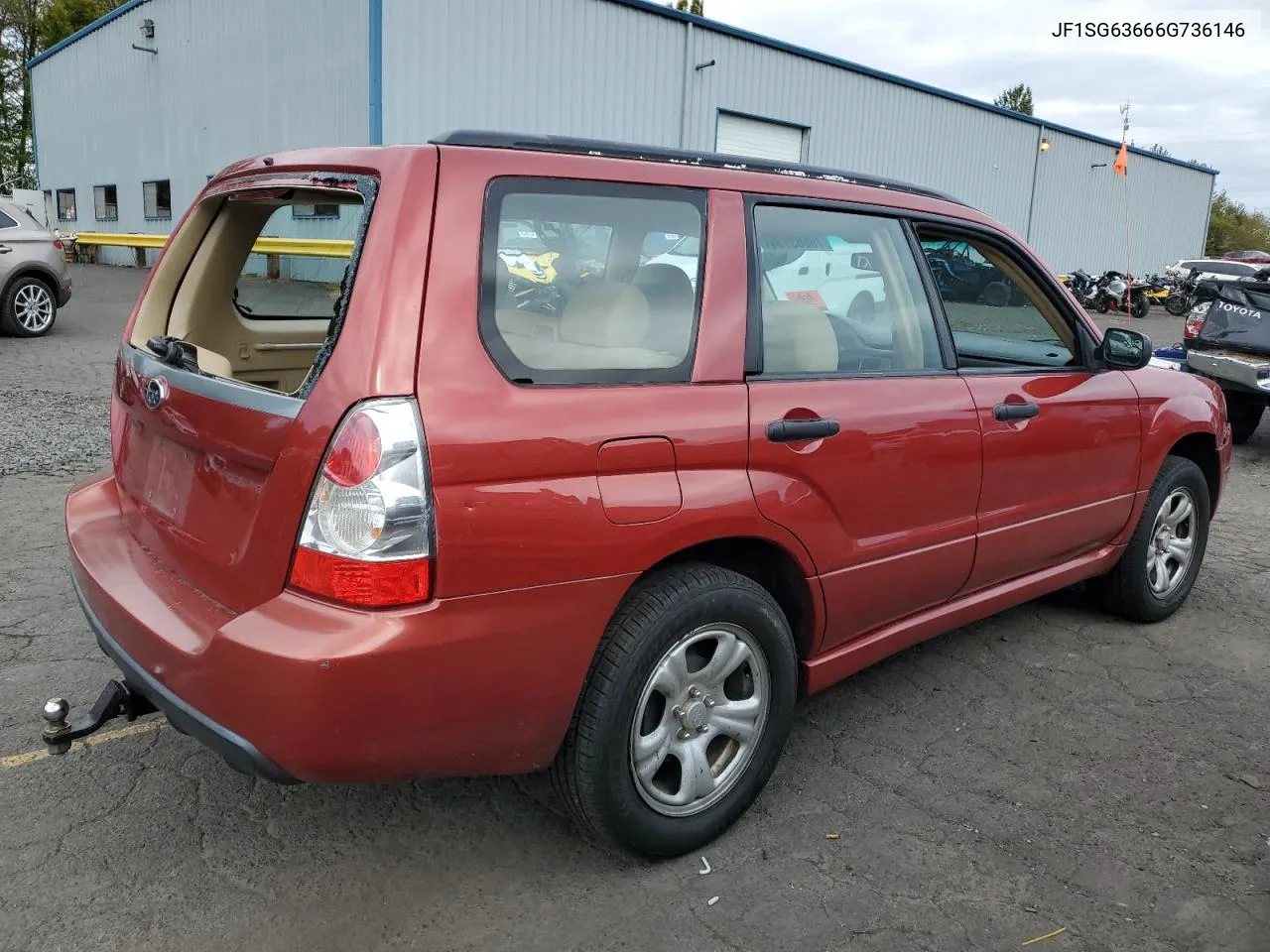 2006 Subaru Forester 2.5X VIN: JF1SG63666G736146 Lot: 75563734