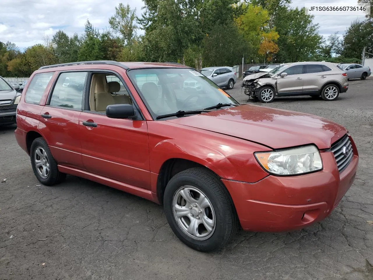 2006 Subaru Forester 2.5X VIN: JF1SG63666G736146 Lot: 75563734