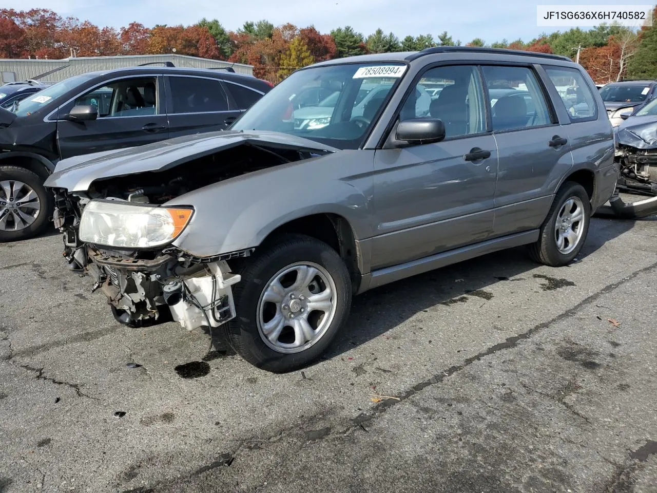 2006 Subaru Forester 2.5X VIN: JF1SG636X6H740582 Lot: 78508994