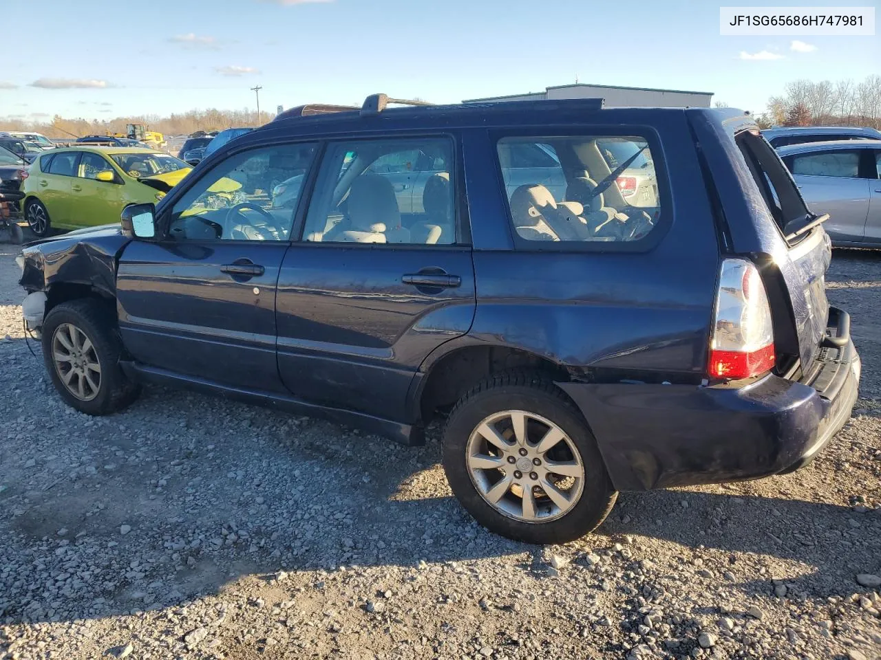 2006 Subaru Forester 2.5X Premium VIN: JF1SG65686H747981 Lot: 79250784