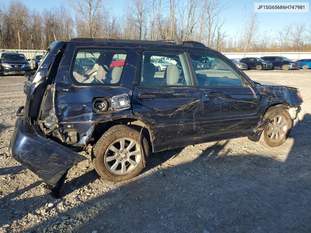 2006 Subaru Forester 2.5X Premium VIN: JF1SG65686H747981 Lot: 79250784