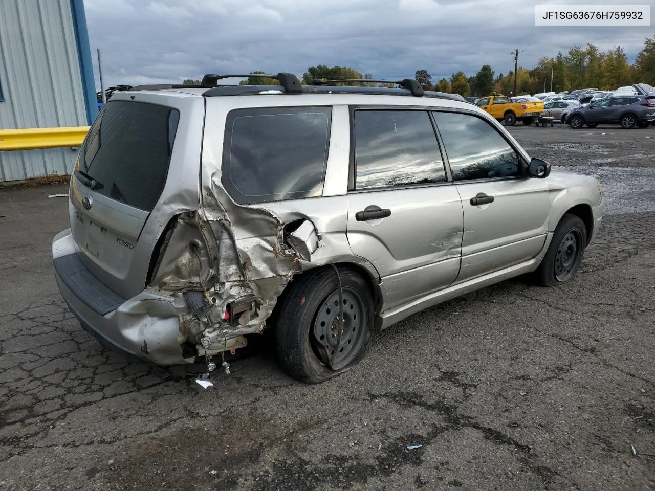 2006 Subaru Forester 2.5X VIN: JF1SG63676H759932 Lot: 79277634