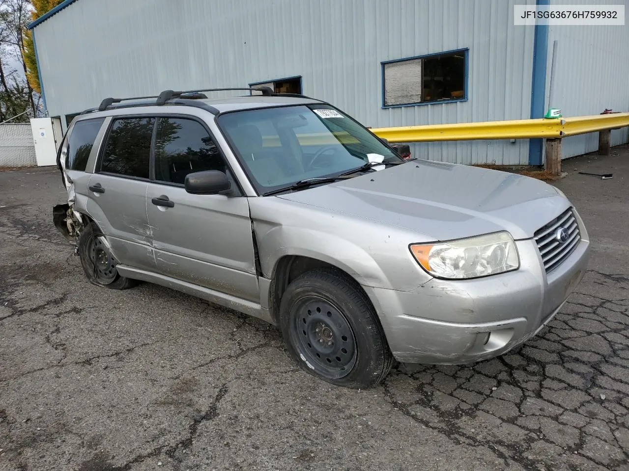 2006 Subaru Forester 2.5X VIN: JF1SG63676H759932 Lot: 79277634