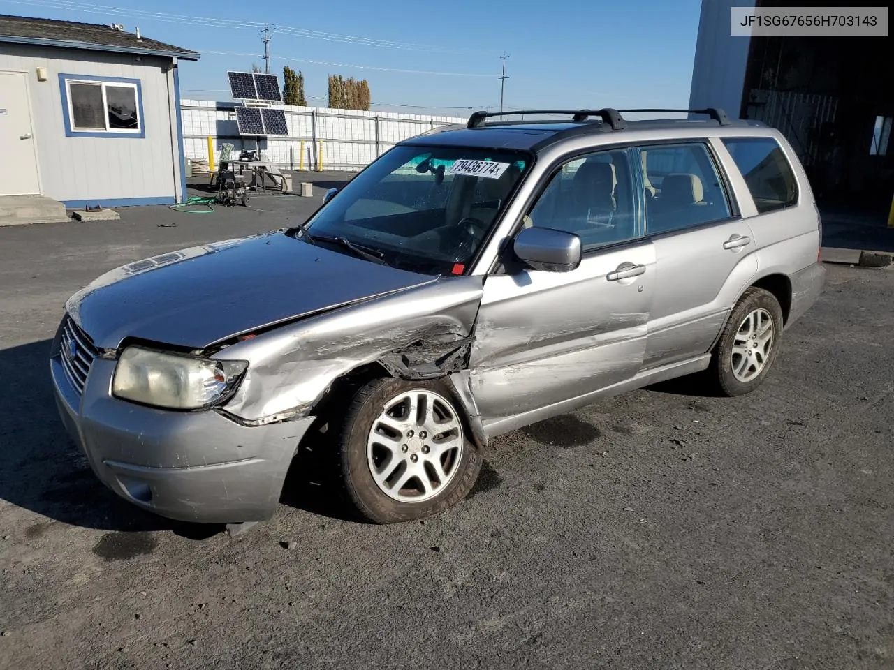 2006 Subaru Forester 2.5X Ll Bean VIN: JF1SG67656H703143 Lot: 79436774