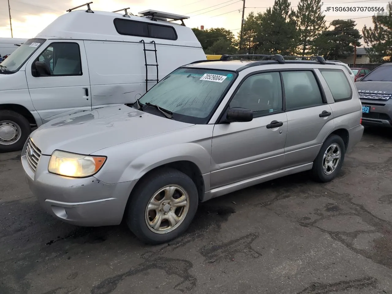 2007 Subaru Forester 2.5X VIN: JF1SG63637G705566 Lot: 70529004