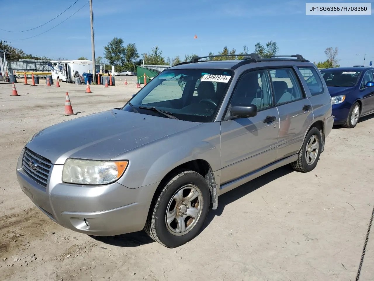 2007 Subaru Forester 2.5X VIN: JF1SG63667H708360 Lot: 73492974