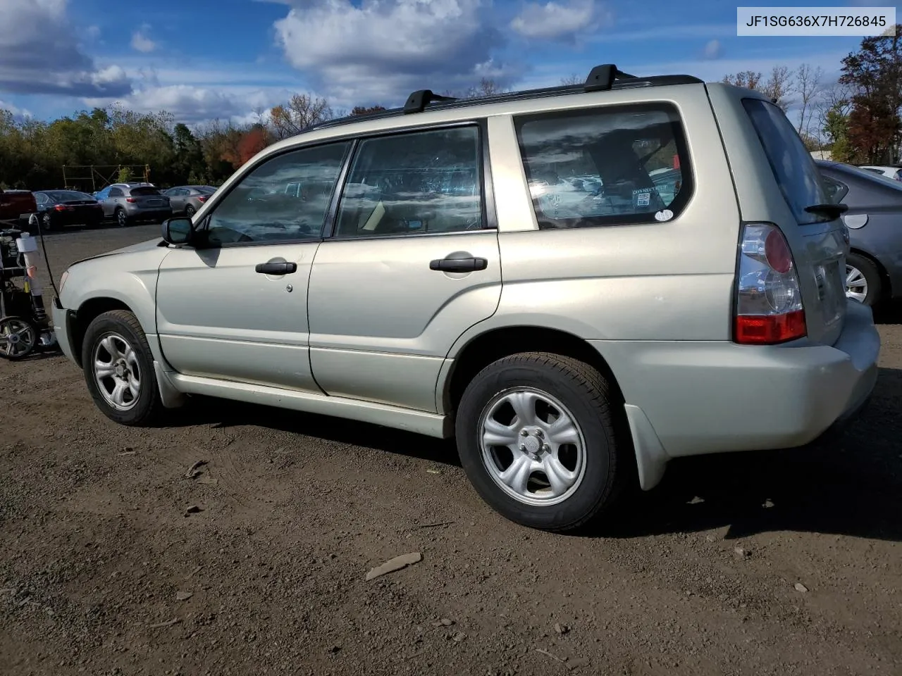 2007 Subaru Forester 2.5X VIN: JF1SG636X7H726845 Lot: 75425994