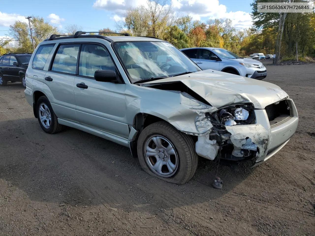 2007 Subaru Forester 2.5X VIN: JF1SG636X7H726845 Lot: 75425994