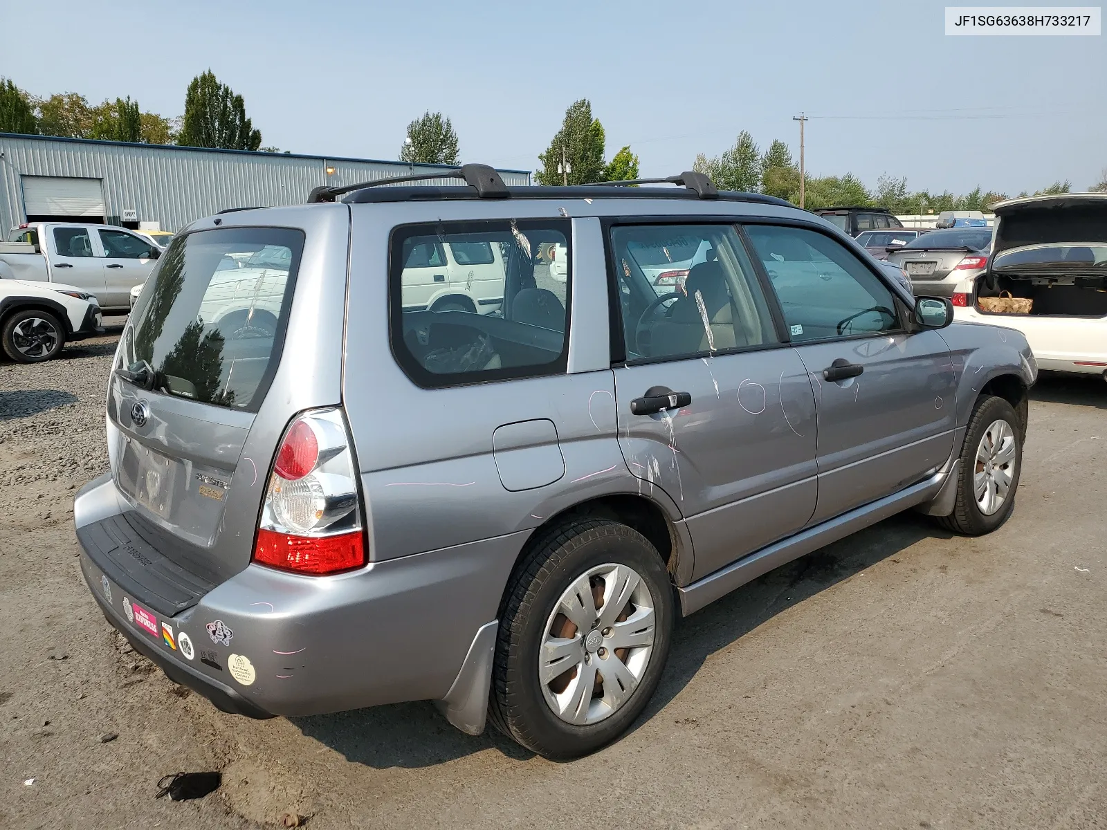 2008 Subaru Forester 2.5X VIN: JF1SG63638H733217 Lot: 66430894