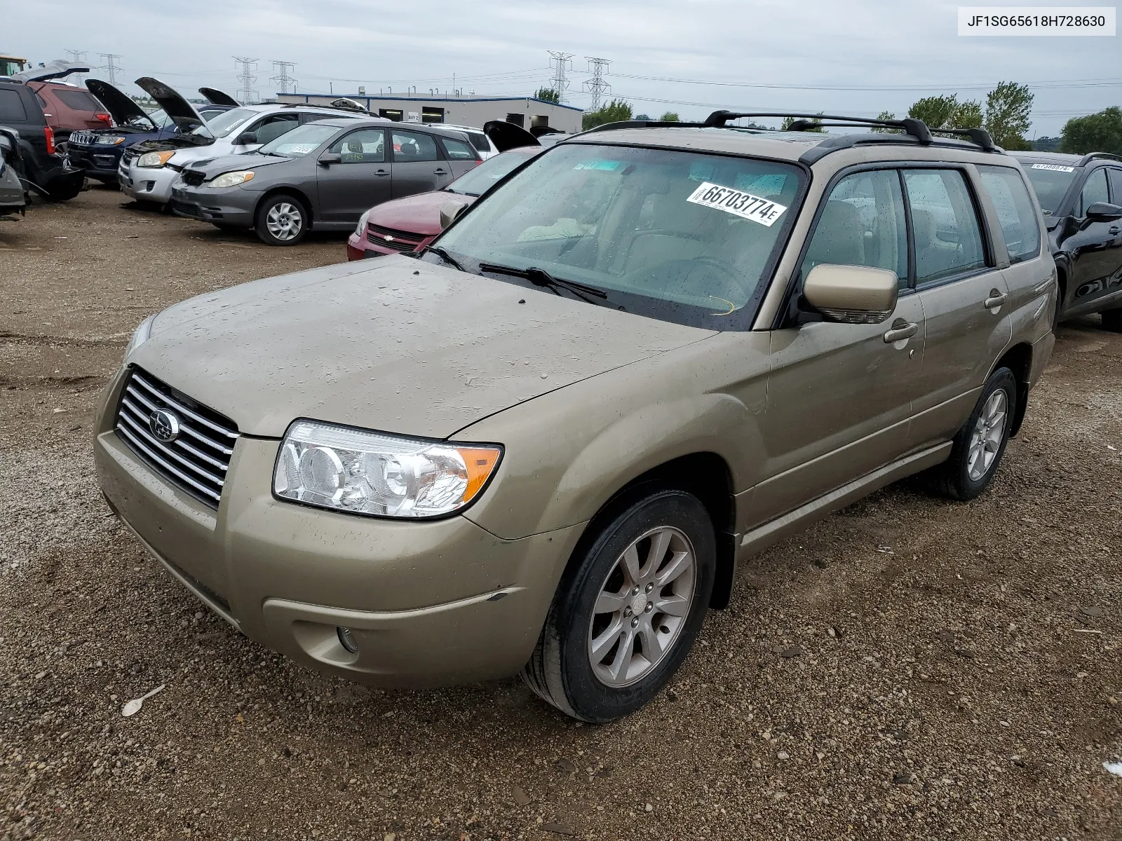 2008 Subaru Forester 2.5X Premium VIN: JF1SG65618H728630 Lot: 66703774