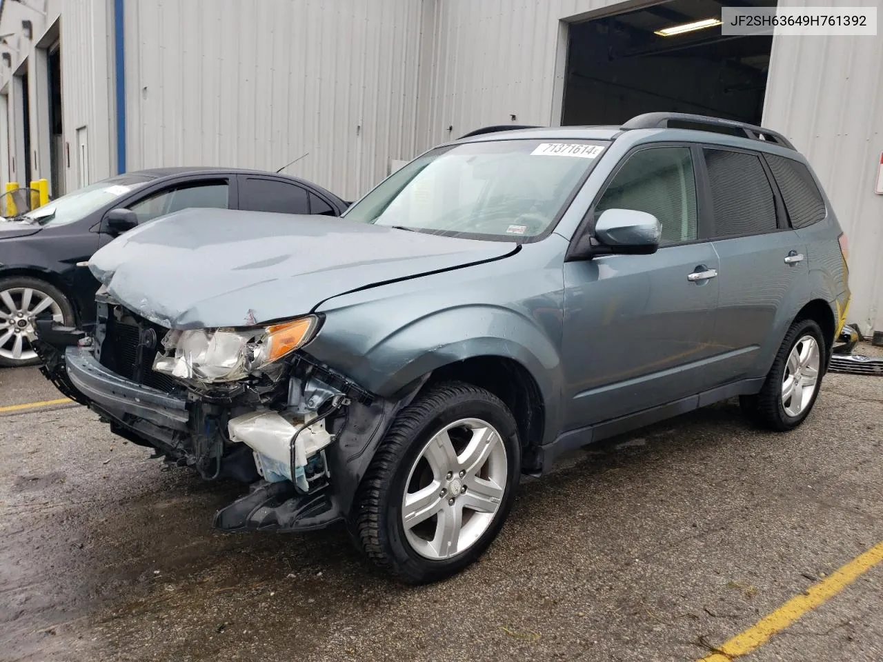 2009 Subaru Forester 2.5X Premium VIN: JF2SH63649H761392 Lot: 71371614