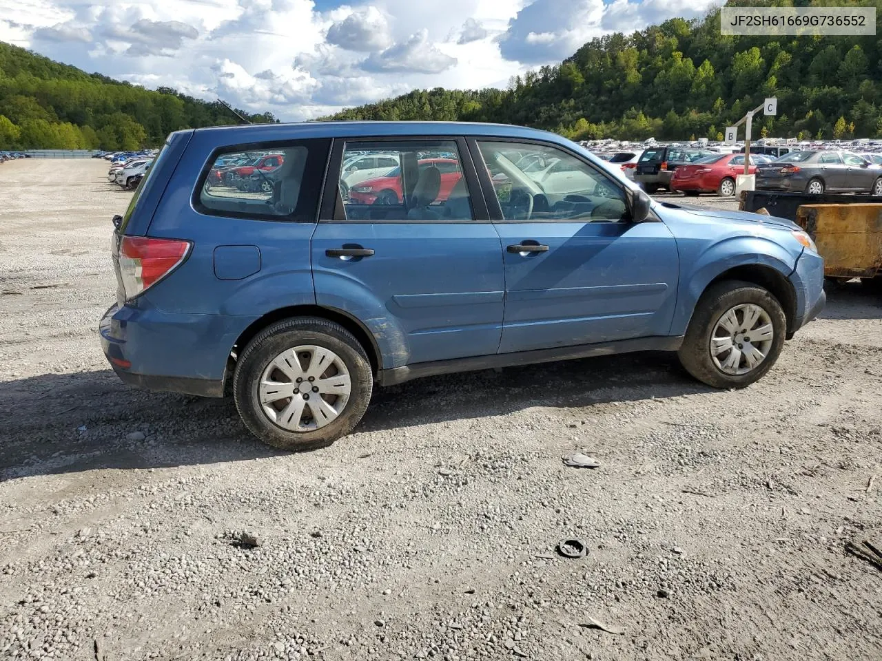 2009 Subaru Forester 2.5X VIN: JF2SH61669G736552 Lot: 71719624