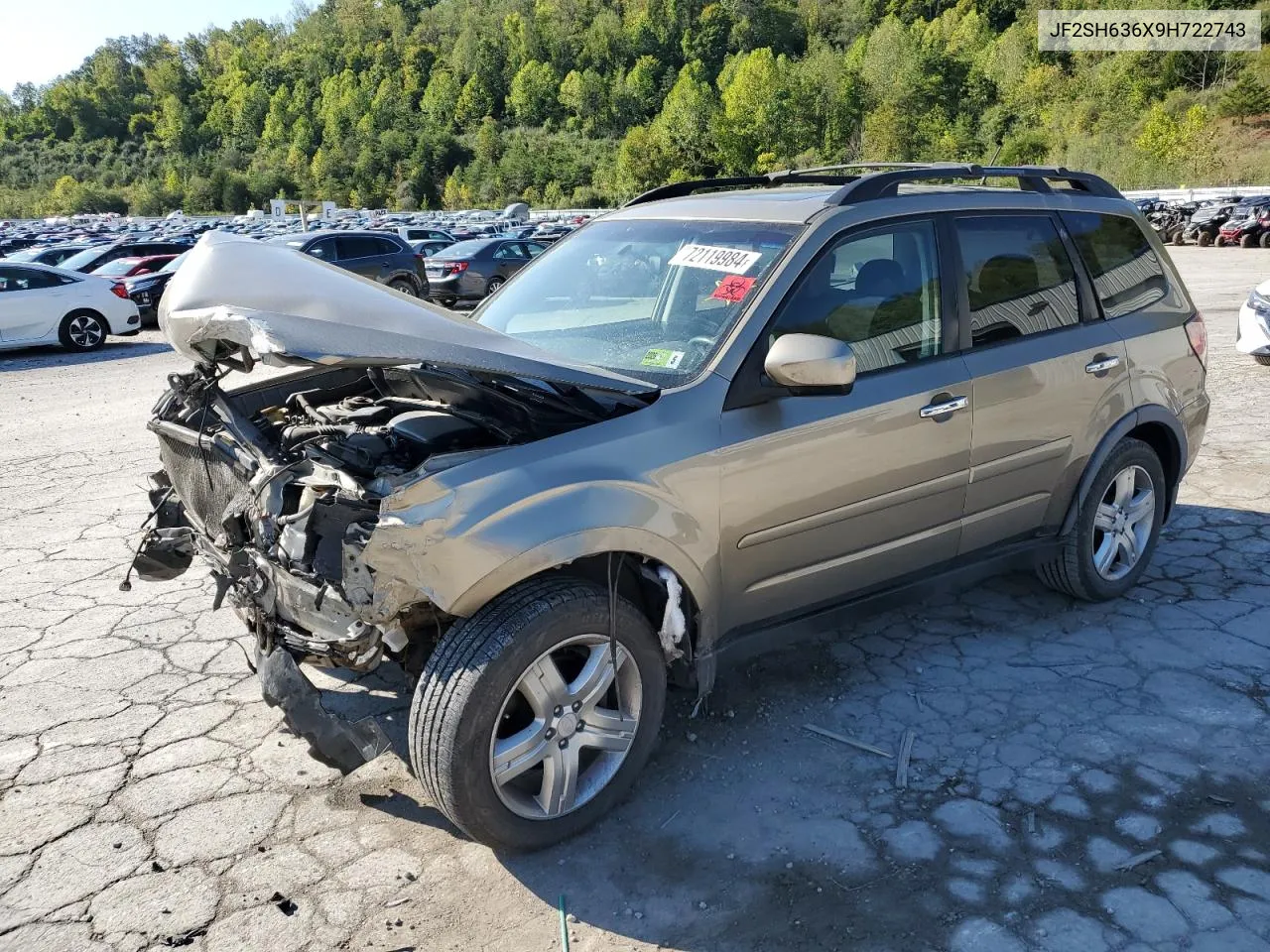 2009 Subaru Forester 2.5X Premium VIN: JF2SH636X9H722743 Lot: 72119984