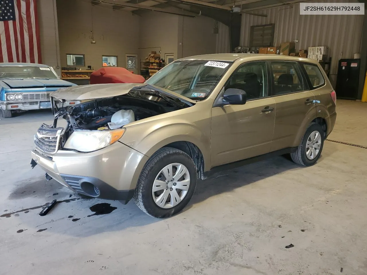 2009 Subaru Forester 2.5X VIN: JF2SH61629H792448 Lot: 72371244