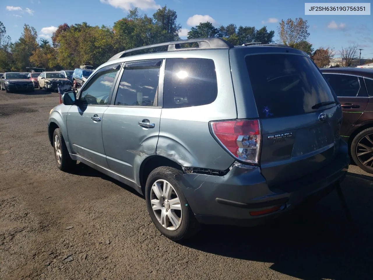 2009 Subaru Forester 2.5X Premium VIN: JF2SH63619G756351 Lot: 72498464