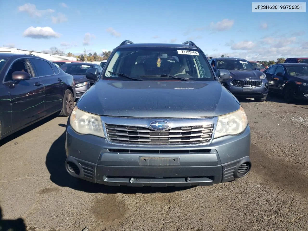 2009 Subaru Forester 2.5X Premium VIN: JF2SH63619G756351 Lot: 72498464