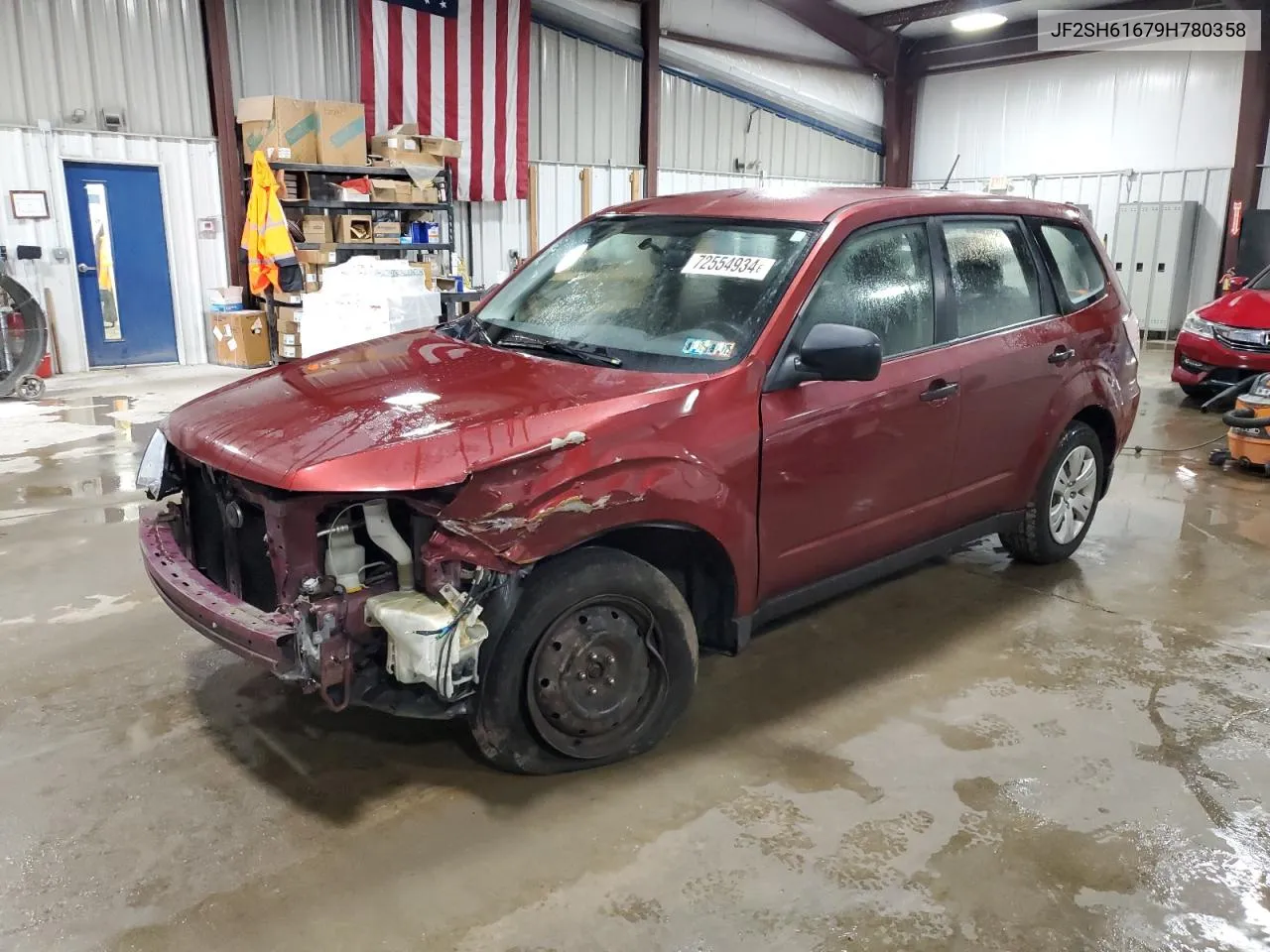 2009 Subaru Forester 2.5X VIN: JF2SH61679H780358 Lot: 72554934