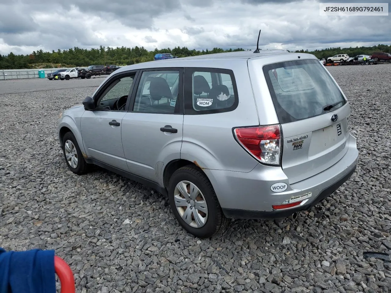 2009 Subaru Forester 2.5X VIN: JF2SH61689G792461 Lot: 72579864