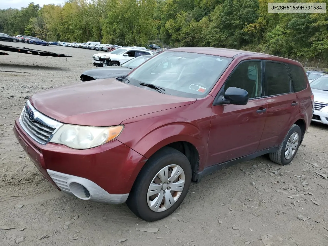 2009 Subaru Forester 2.5X VIN: JF2SH61659H791584 Lot: 72681354