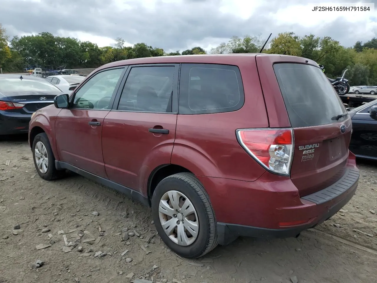 2009 Subaru Forester 2.5X VIN: JF2SH61659H791584 Lot: 72681354