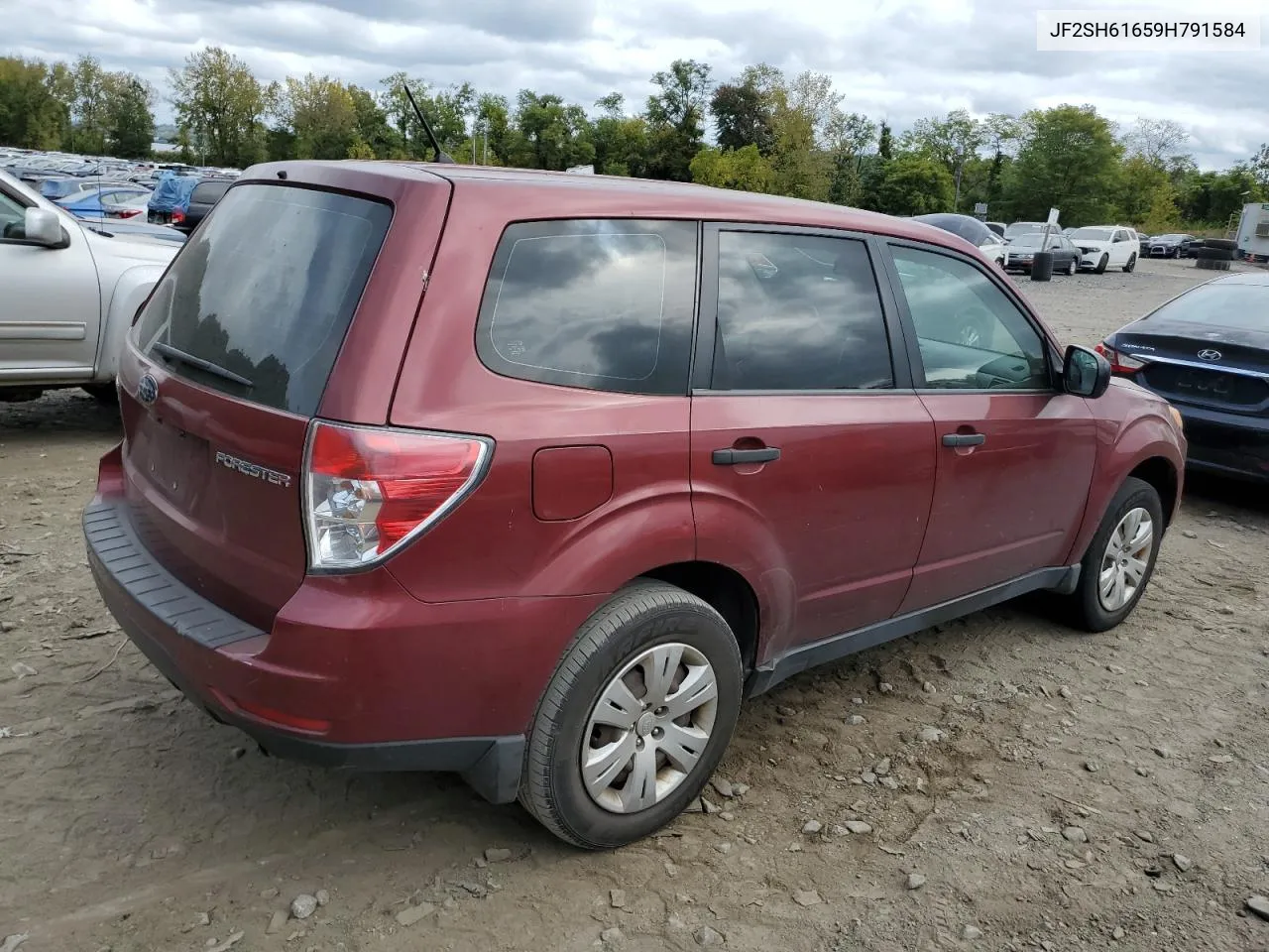 2009 Subaru Forester 2.5X VIN: JF2SH61659H791584 Lot: 72681354