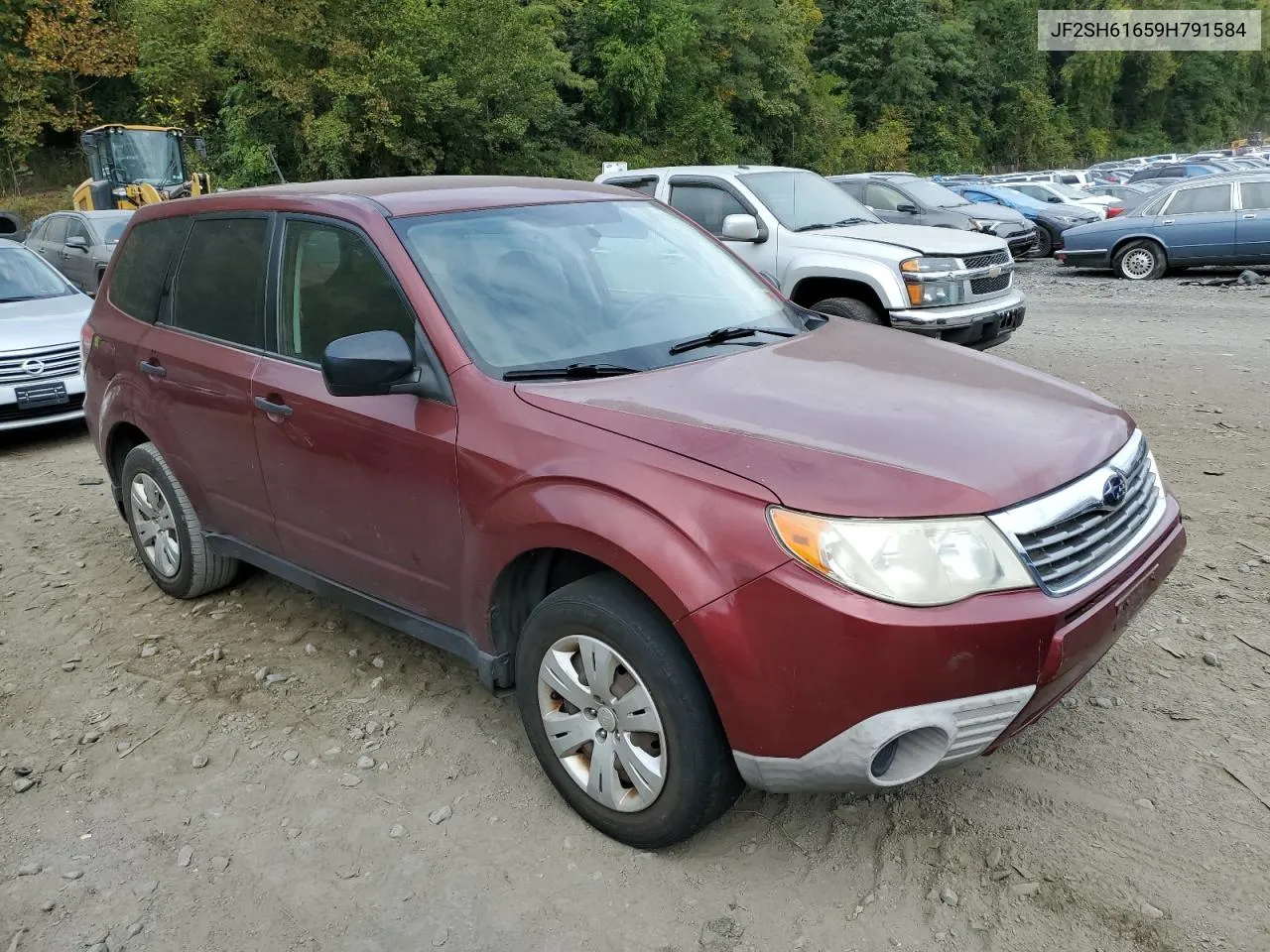 2009 Subaru Forester 2.5X VIN: JF2SH61659H791584 Lot: 72681354