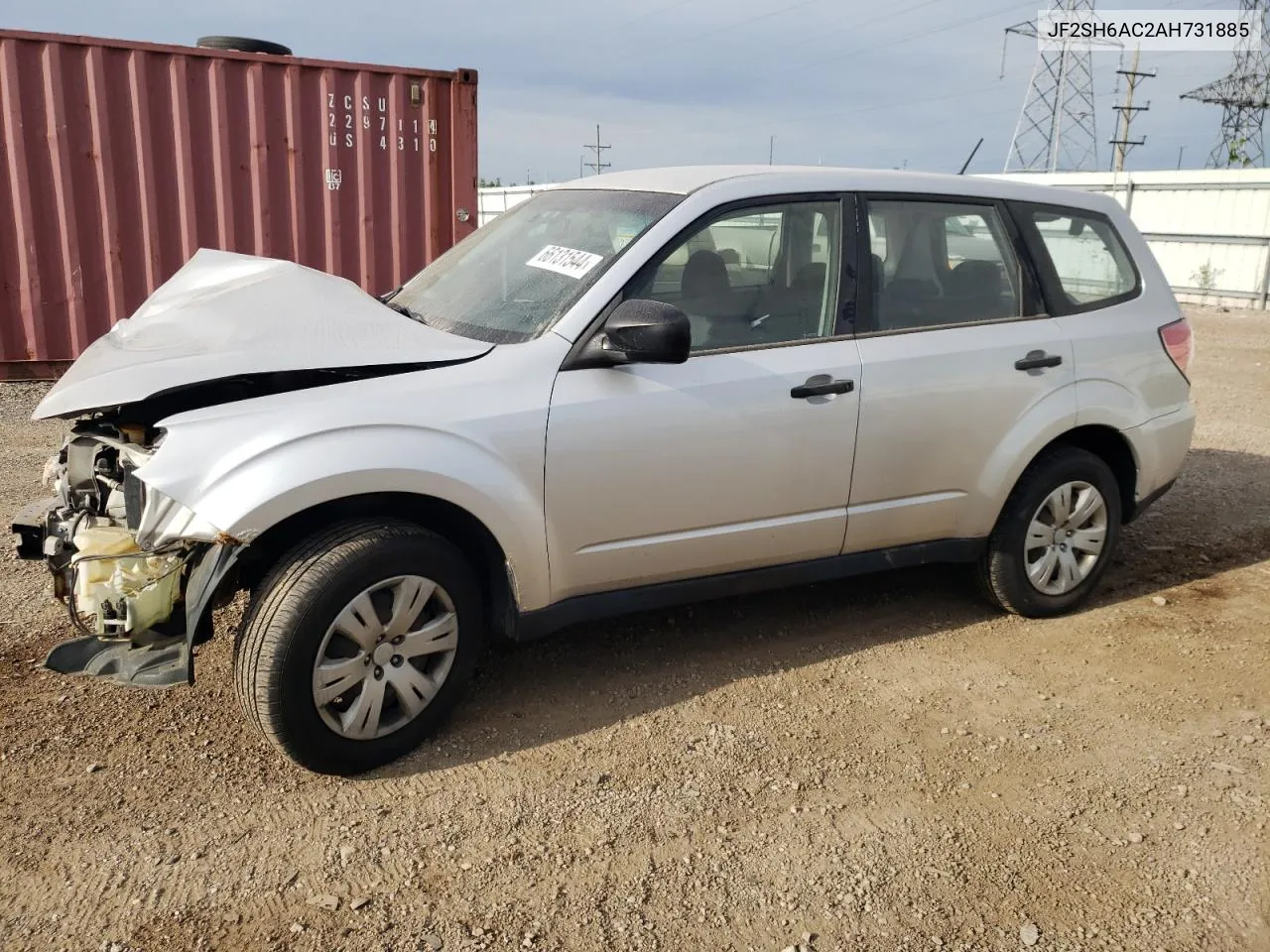 2010 Subaru Forester 2.5X VIN: JF2SH6AC2AH731885 Lot: 66131544