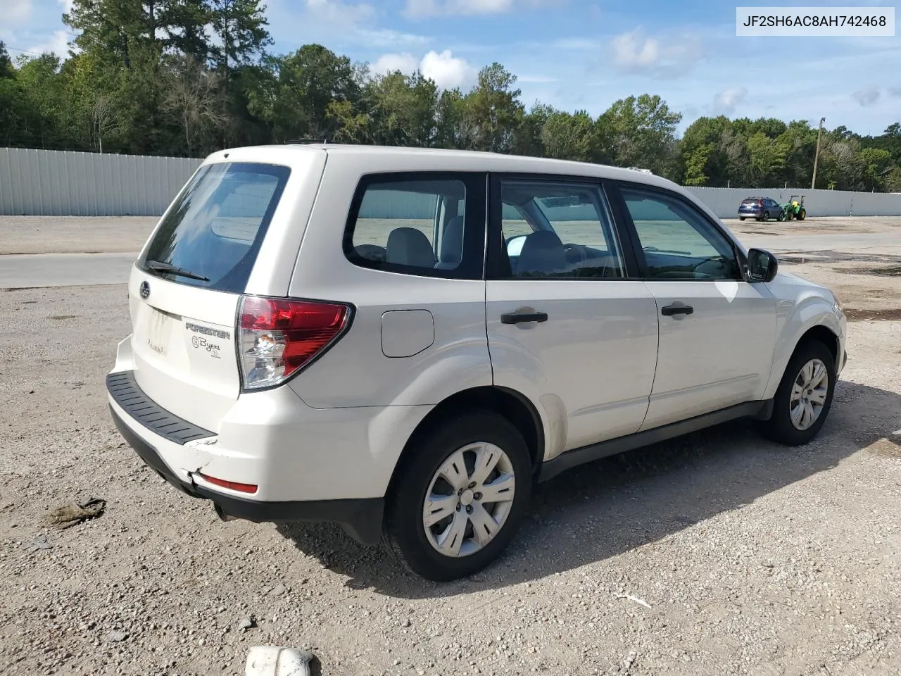 2010 Subaru Forester 2.5X VIN: JF2SH6AC8AH742468 Lot: 69300884