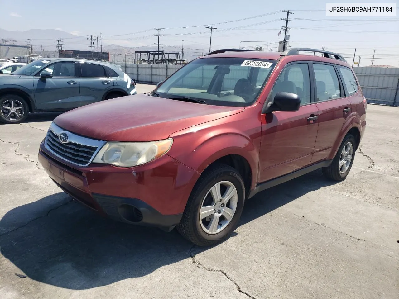 2010 Subaru Forester Xs VIN: JF2SH6BC9AH771184 Lot: 69722034