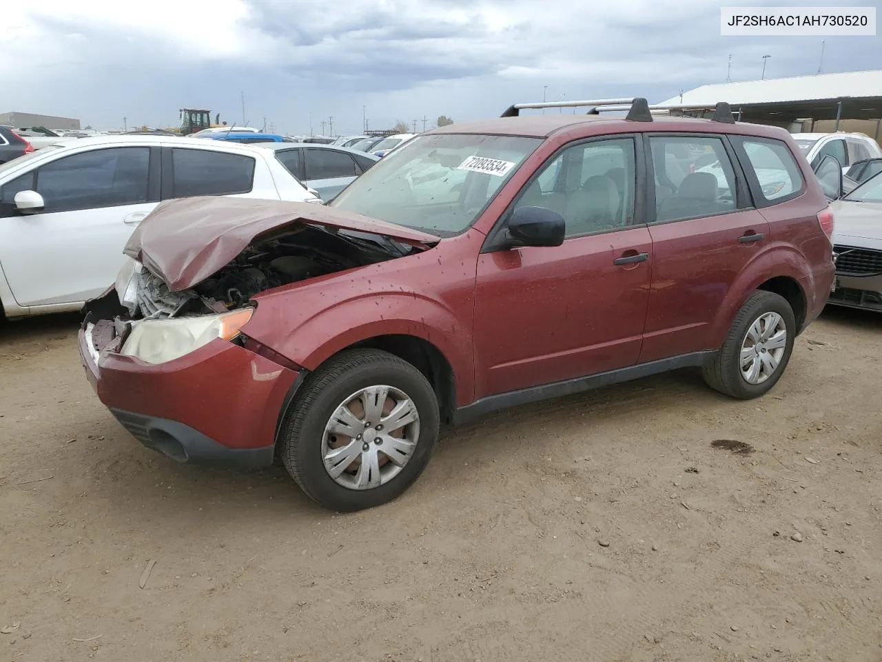 2010 Subaru Forester 2.5X VIN: JF2SH6AC1AH730520 Lot: 72093534