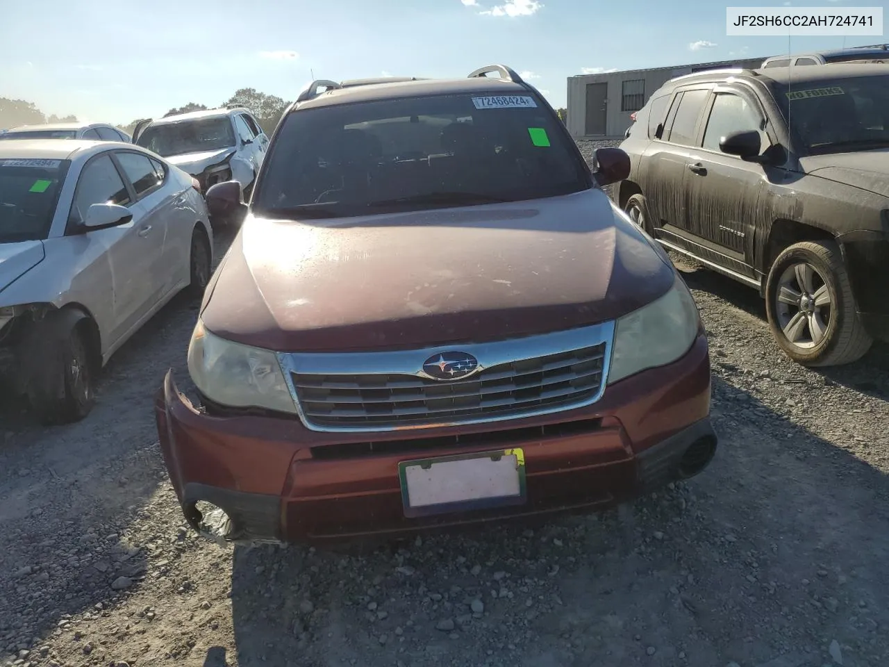 2010 Subaru Forester 2.5X Premium VIN: JF2SH6CC2AH724741 Lot: 72468424