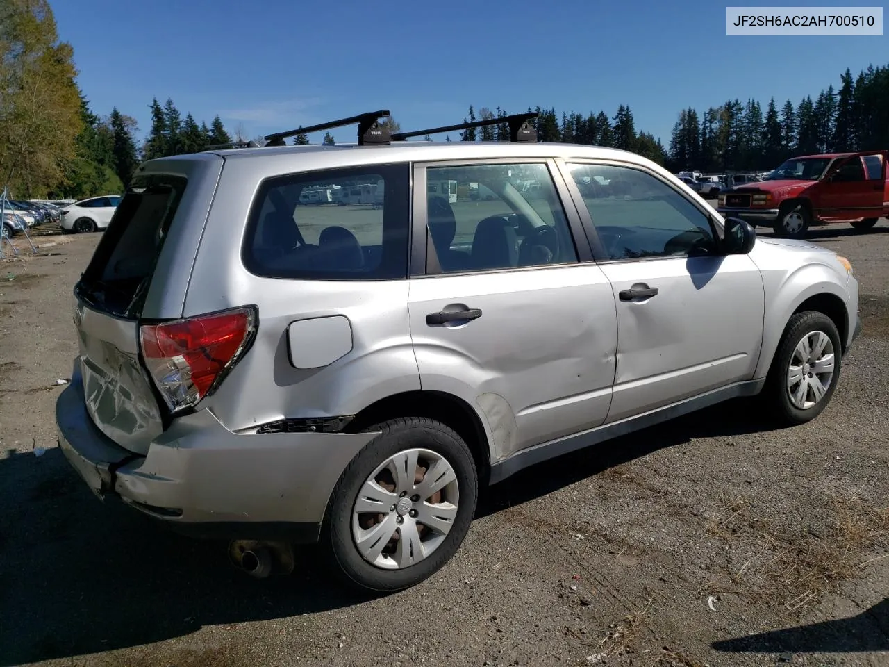 2010 Subaru Forester 2.5X VIN: JF2SH6AC2AH700510 Lot: 73428444