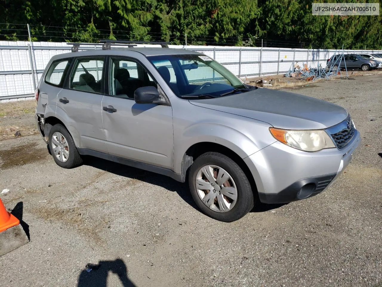 2010 Subaru Forester 2.5X VIN: JF2SH6AC2AH700510 Lot: 73428444