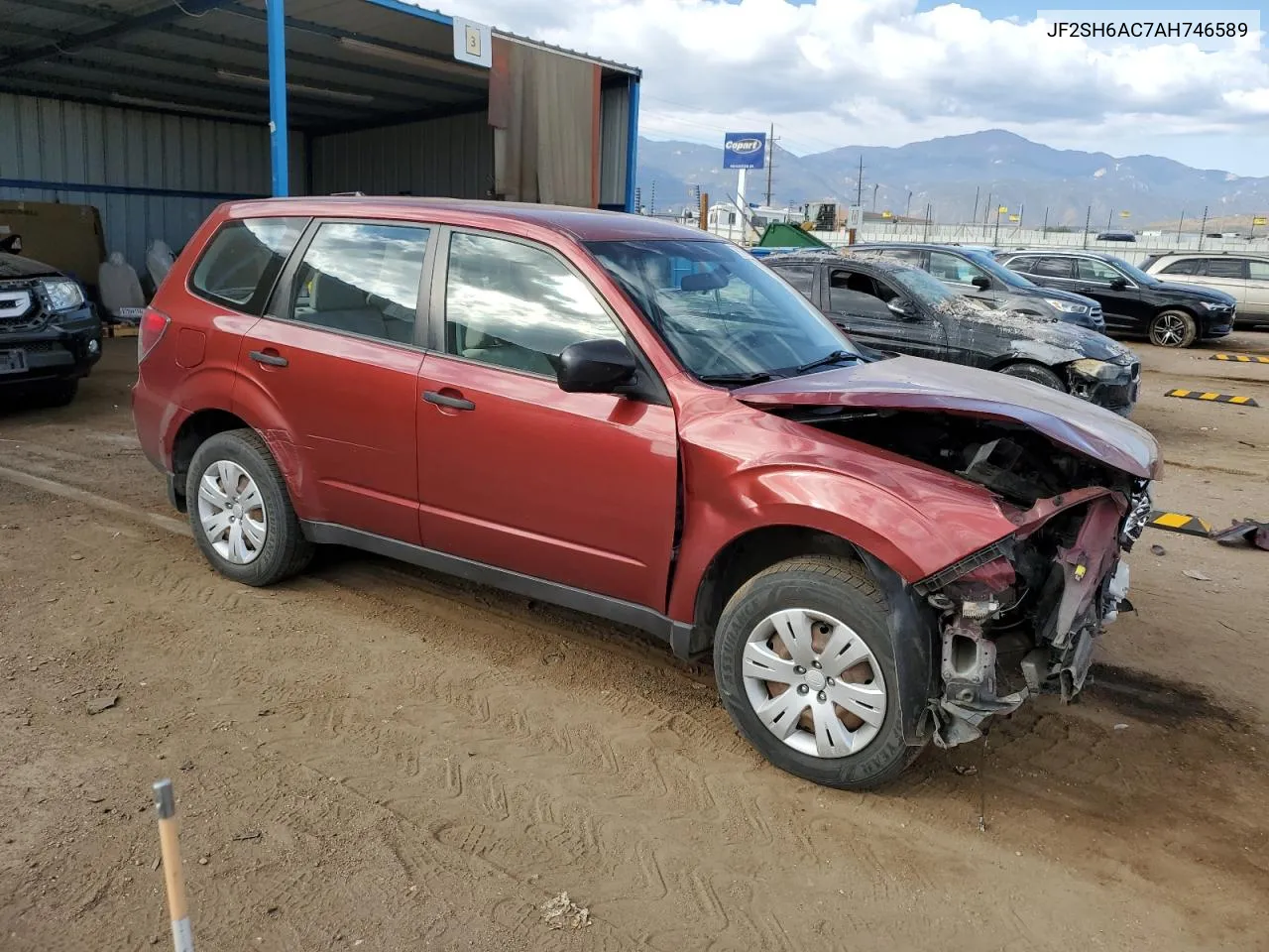 2010 Subaru Forester 2.5X VIN: JF2SH6AC7AH746589 Lot: 76178904