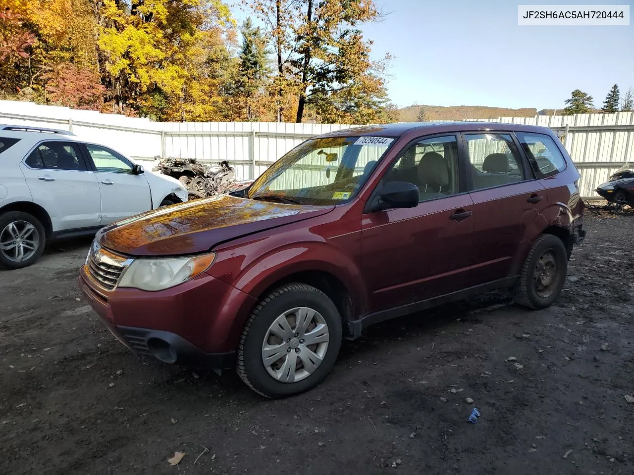 2010 Subaru Forester 2.5X VIN: JF2SH6AC5AH720444 Lot: 76290544