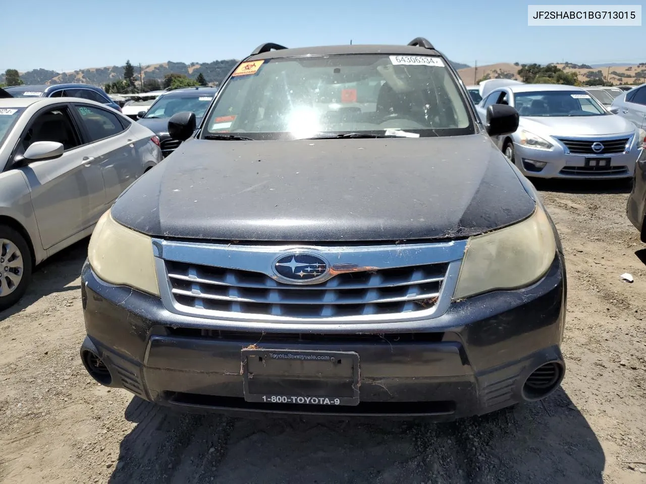 2011 Subaru Forester 2.5X VIN: JF2SHABC1BG713015 Lot: 64306334