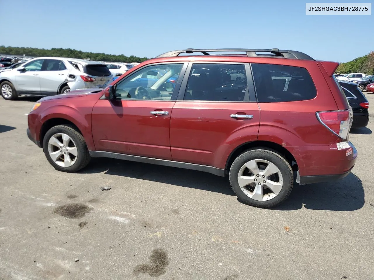 2011 Subaru Forester 2.5X VIN: JF2SHGAC3BH728775 Lot: 68635134