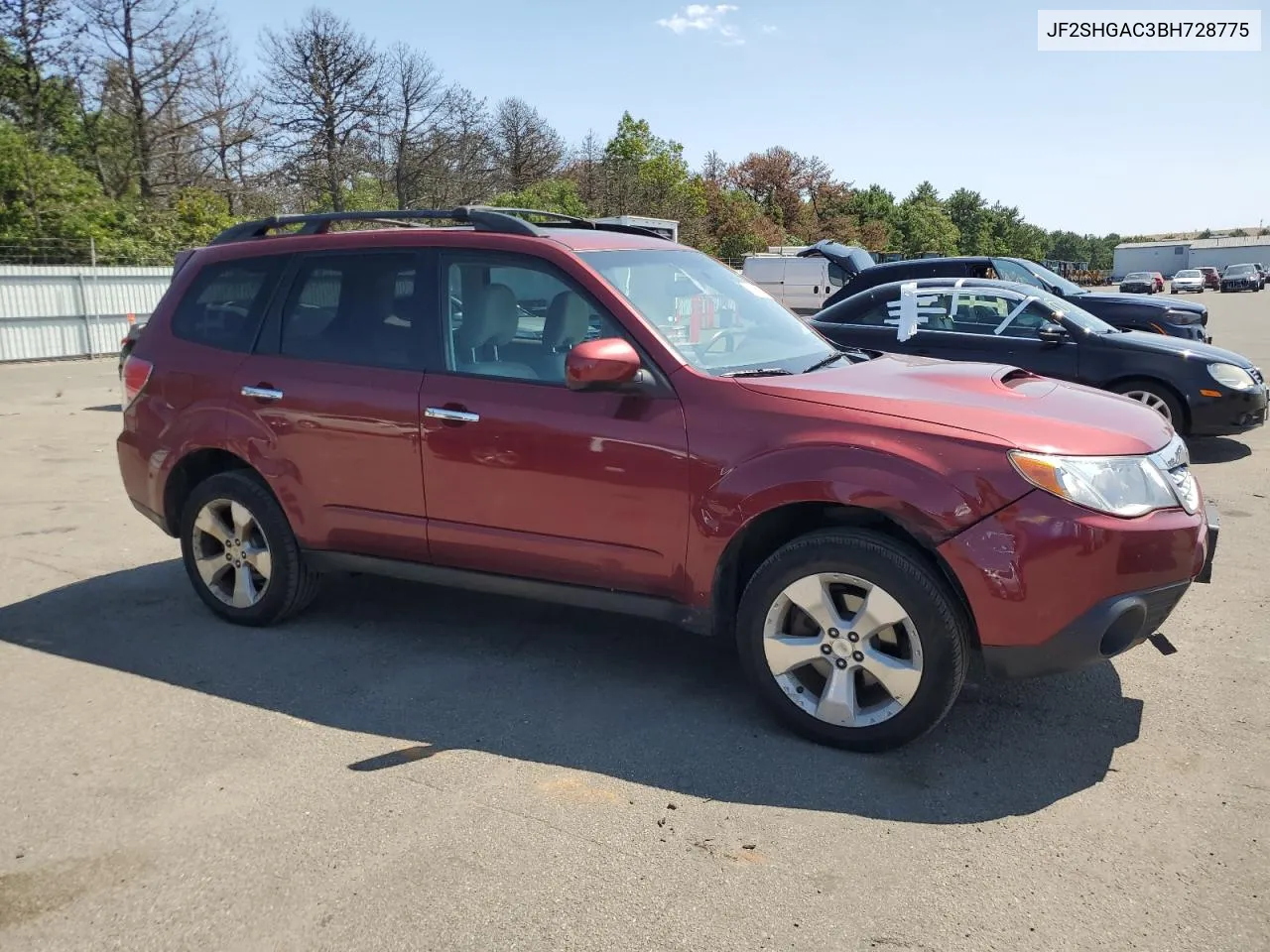 2011 Subaru Forester 2.5X VIN: JF2SHGAC3BH728775 Lot: 68635134