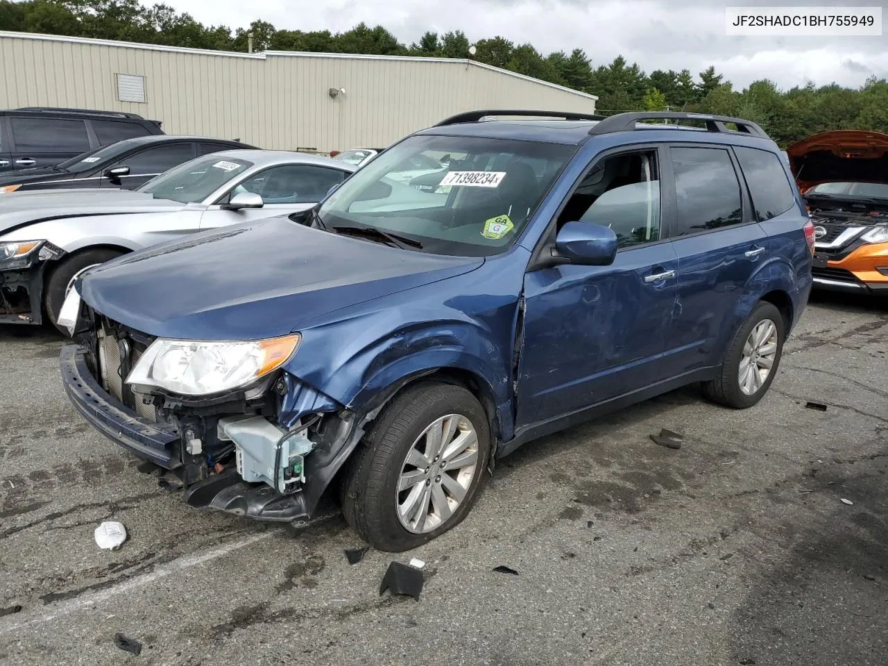 2011 Subaru Forester 2.5X Premium VIN: JF2SHADC1BH755949 Lot: 71398234