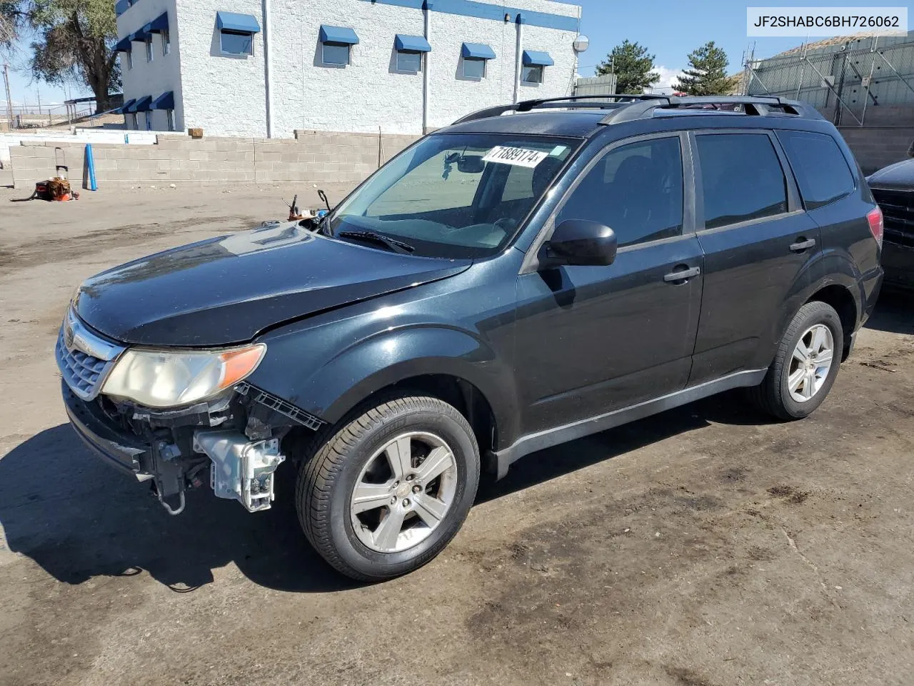 2011 Subaru Forester 2.5X VIN: JF2SHABC6BH726062 Lot: 71889174